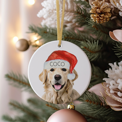 Personalised Dog Christmas Bauble/Ornament